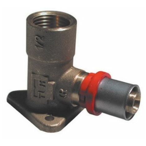 RACCORDO PRESS CURVO FEMMINA CON FLANGIA 1/2 x 16