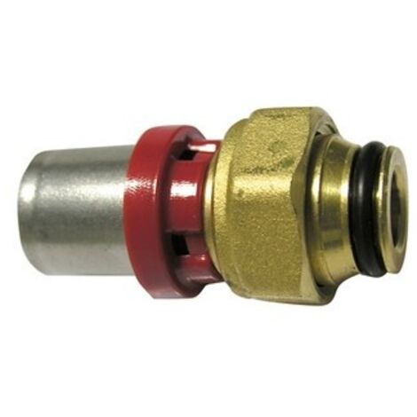 RACCORDO PRESS. DIRITTO CON GIRELLO PER MULTISTRATO 1/2" x 20