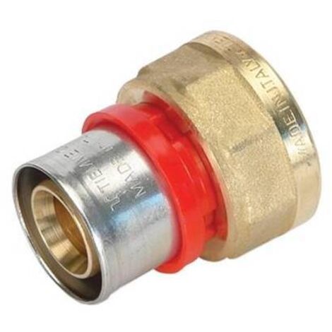RACCORDO PRESS DIRITTO FEMMINA COMPACT  PER MULTISTRATO Misura: 20 x 2,0 - 1/2"