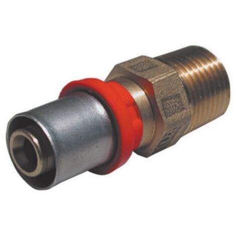 RACCORDO PRESS DIRITTO MASCHIO 1/2 x 14