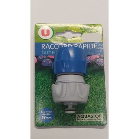 RACCORDO RAPIDO FEMMINA PER TUBI FLESSIBILI 19MM - COLORE BLU/GRIGIO