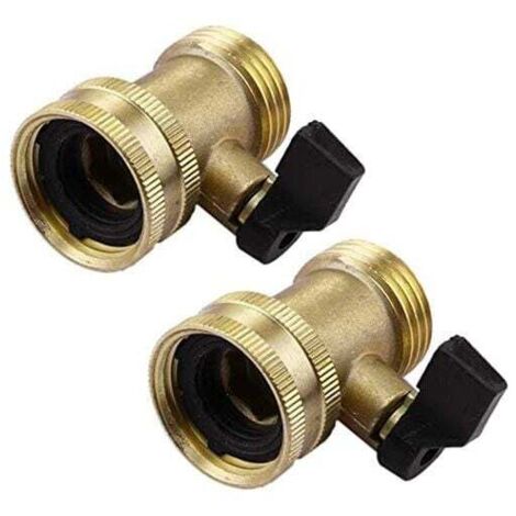 Raccordo rapido per tubo da giardino KZQ con valvola di intercettazione, raccordi a collegamento rapido con valvola a sfera, Easy Connect e adattatore a sgancio rapido