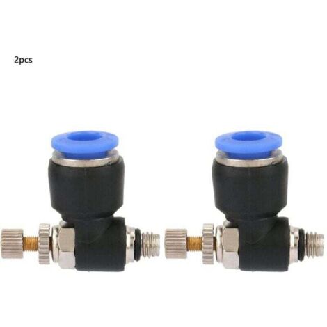 Raccordo rapido pneumatico Raccordo tubo flessibile Regolatore pneumatico, 2 pezzi (SL6-M5)