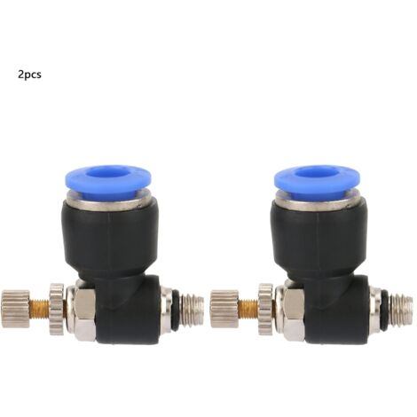 Raccordo rapido pneumatico Raccordo tubo flessibile Regolatore pneumatico Regolatore, 2 pezzi (SL6-M5)