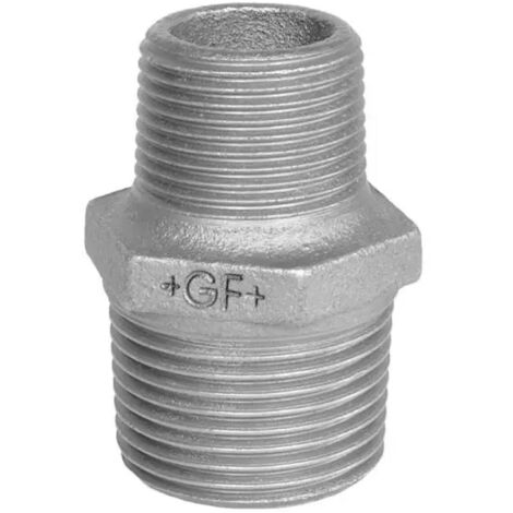 Raccordo ridotto maschio in ghisa malleabile zincato 1"x1/2" GEORG FISCHER