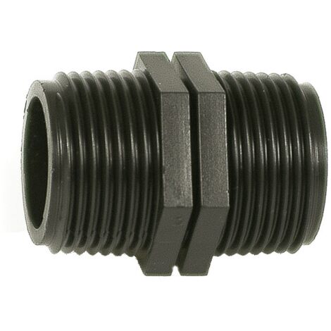Raccordo Riduzione Nipplo In Nylon Per Tudi Da Giardino Diametro Da 1"X 1"