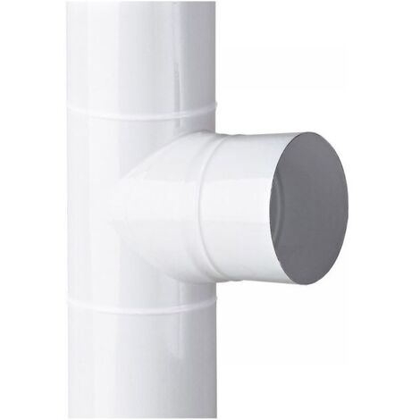 Raccordo T Smaltato Bianco Cm 8