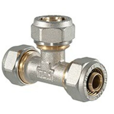 RACCORDO TEE A COMPRESSIONE PER MULTISTRATO 32x32x32