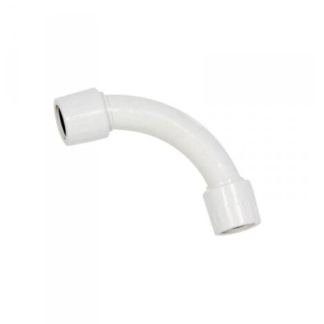 Raccordo Tubo Rigido Diametro 25mm IP65 Curva Semplice 90° Tubo a Tubo FAEG FG16125