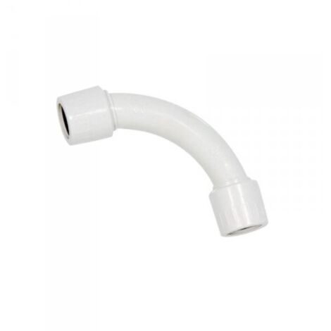Raccordo Tubo Rigido Diametro 32mm IP65 Curva Semplice 90° Tubo a Tubo FAEG FG16132