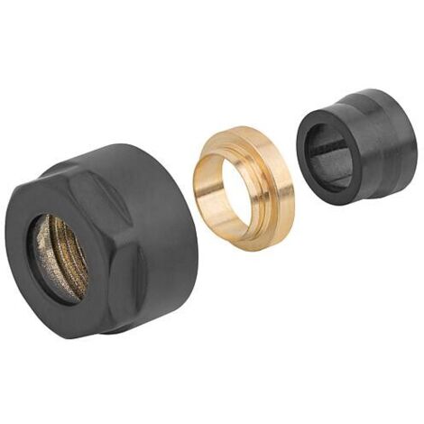 Raccords à compression noir Ø15mm x DN20(3/4") Eurocône, Cond 2pièces