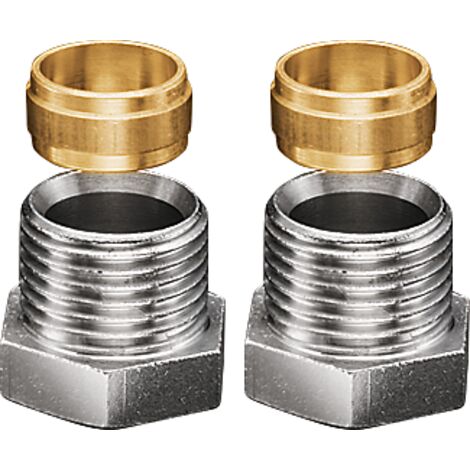 Raccords à sertir avec bague de serrage (ensemble) 1/2x15mm Tuyau de raccordement