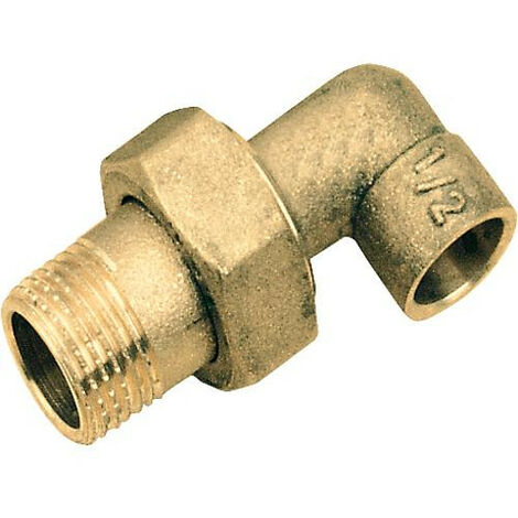 raccords à souder laiton Union coudée mâle 28-1''