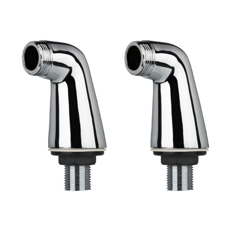 Paire de colonnettes luxe paini Chrome