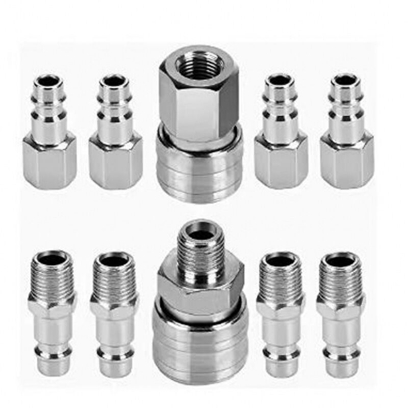 Raccords de compresseur 1/4 "BSP, connecteur d'air, tuyau d'air mâle, 10 pièces