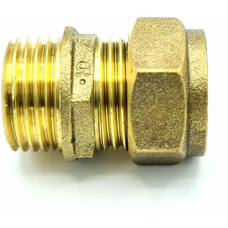 Raccords de compression en laiton pour adaptateur de coupleur mâle 15mm x G1/2