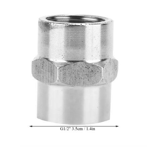 Raccords de Tube en Acier Inoxydable [G1/2" - Type B] - 5 Pièces - pour Cuisine & Salle de Bain