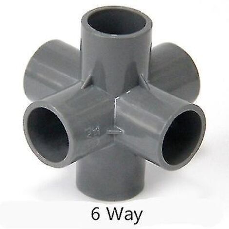 Raccords de tuyau PVC 3, 4, 5 ou 6 voies, répartiteur de tuyau 20-50 mm, adaptateur pour tuyau d'arrosage, raccord pour étagère DIY 40 mm x 40 mm