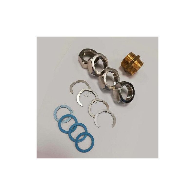 Raccords DN12 - 1/2″ 15/21 mm - sans soudure pour tube inox solaire annelé (Prix par sachet de 4)