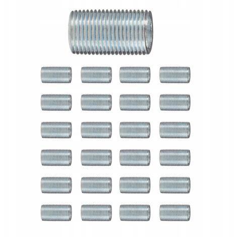 RACCORDS FILETÉ POUR TUYAU M10 X 25 MM, LOT DE 25 - POUR LAMPES ET ÉCLAIRAGE