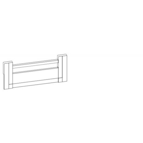 Raccords pour façade recoupable alu pour tiroir intérieur hauteur 144 - argent - HETTICH