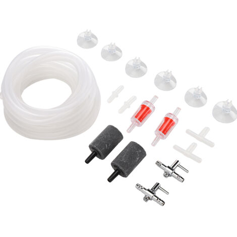 Raccords pour pompe à air d'aquarium, accessoires pour compresseur d'oxygène d'aquarium, kit de raccord direct droit à 3 voies pour tuyau de 4 mm
