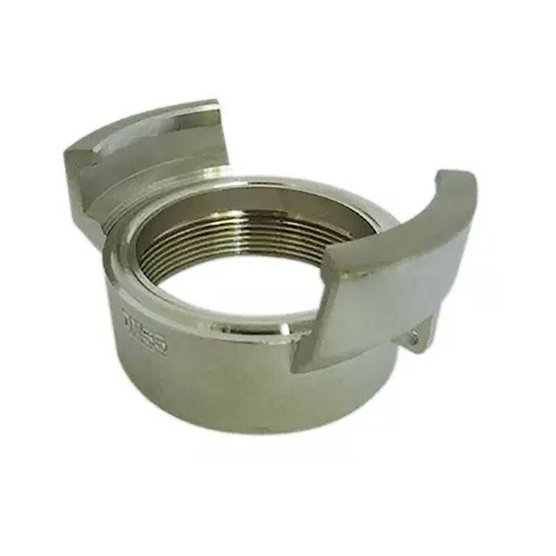 Demi raccord symétrique Guillemin, pompier, sans verrou à douille filetée femelle en inox dn 100 x 4'' bsp