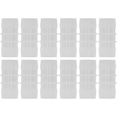 Raccords tuyau droit en PP 25-25 mm, lot de 12 pièces, résistants et sans fuite