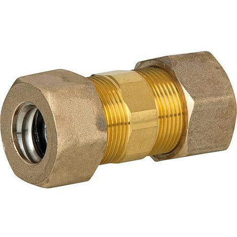 raccrod pour tube à spirale accouplement DN20 x DN20, laiton avec joint graphite haute T°