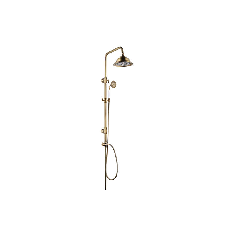 Edouard Rousseau - Colonne de douche sans robinetterie retro - Vieux bronze