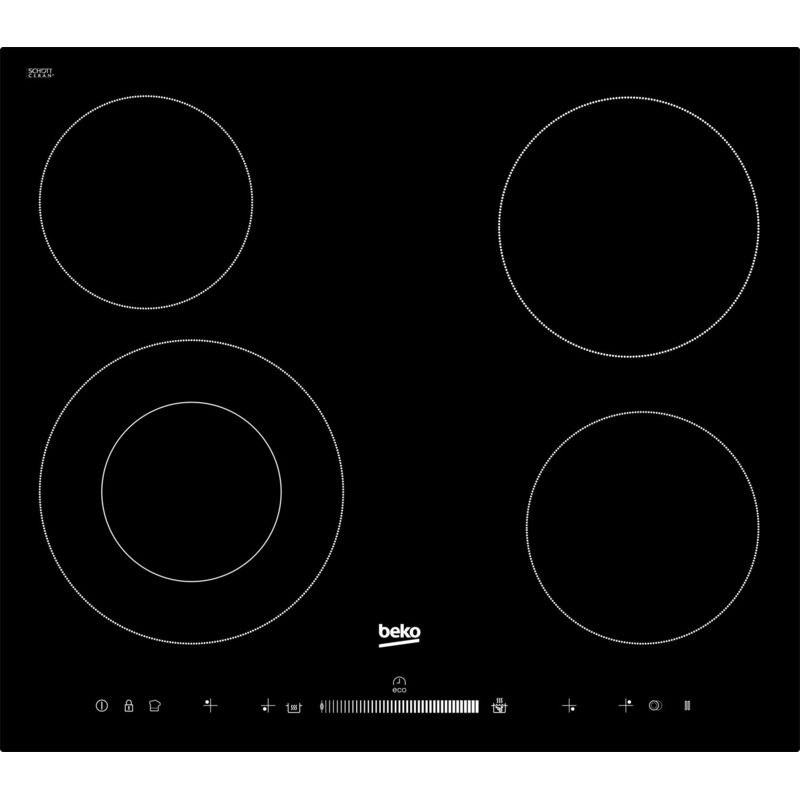 Beko - Plaque vitrocéramique 6700W 58cm, hic 64502 t