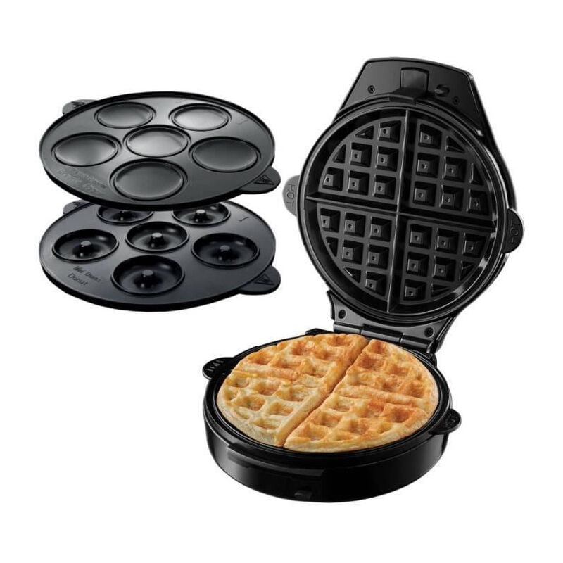 24620-56 - Gaufrier Fiesta 3 en 1 : gaufre - cupcake - donut - 900 w - Russell Hobbs