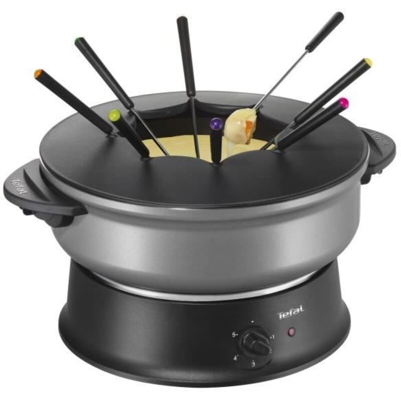 Tefal - Wok Et Fondue - inox 1200w - WK302013