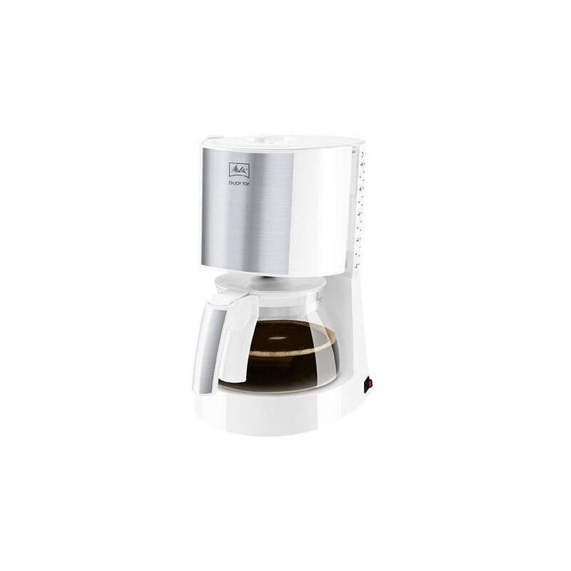Melitta - 1017-03 Cafetiere filtre Enjoy Top Glass - Blanc