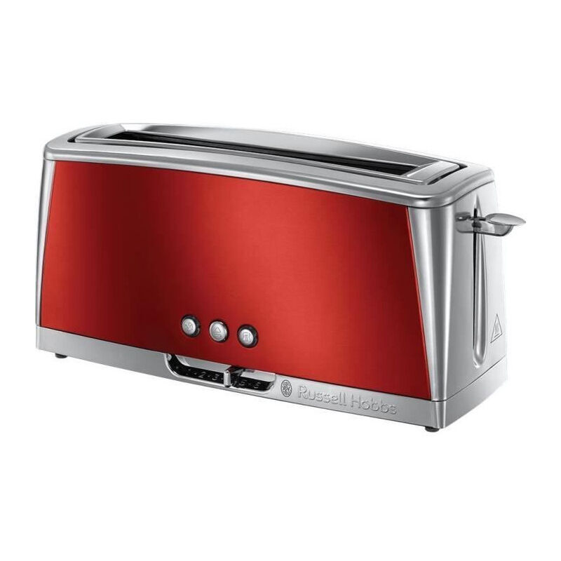 23250-56 - Grille-pain Luna - Technologie Fast Toast - Rouge Solaire - Russell Hobbs