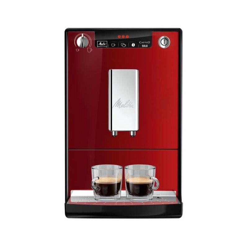 E950-104 Machine expresso automatique avec broyeur Caffeo Solo - Rouge - Melitta