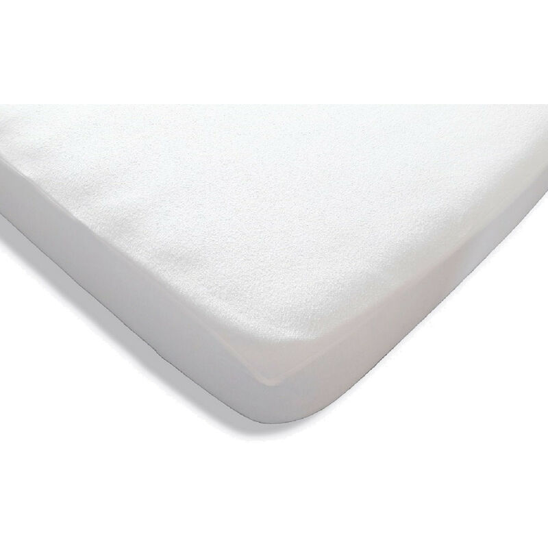 Protège-matelas coton blanc drap housse 60x140cm matelas protect - blanc