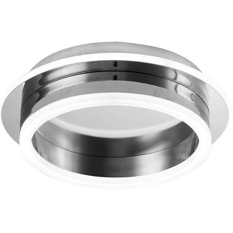 Plafonnier 30w 3000-4000-6000k elma chrome 7x24x24 cm 2850 lm w/memory de colour