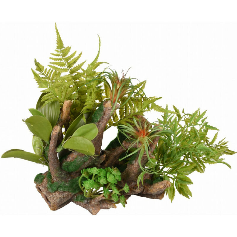 Flamingo Pet Products - Racine et plante . 36 x 31 x 37 cm. décoration aquarium.