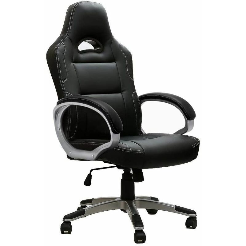 Racing Chaise De Gamer Professionnel Siege De Bureau Fauteuil De Gaming Ergonomique Dossier Haut Inclinable En Similicuir Pour Pc Joueur Noir Ma Fm001 Black