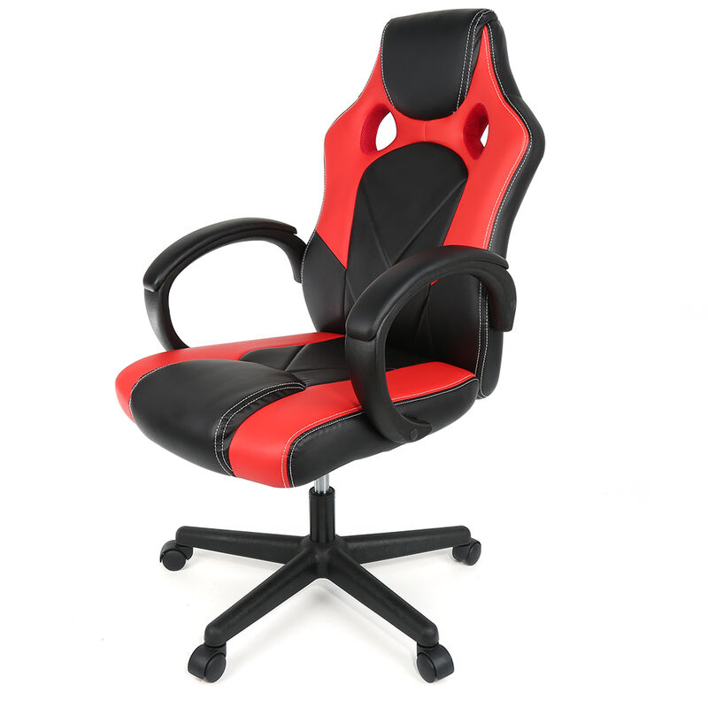 

Racing Silla de Escritorio de Oficina Ergonómica 360° Altura Ajustable Silla Cuero Sintético PU