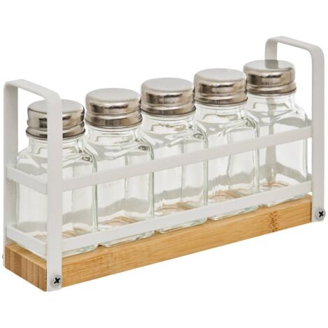 Rack 5 gewürzgläser balm weiß - 5five