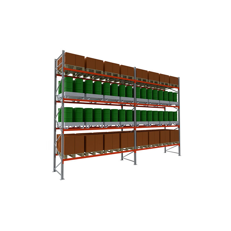 Matisère - Rack à palettes 4 niveaux - Élément suivant - Longueur 1850mm - Utilisable uniquement avec un module de départ - RAYOPAL/4N/5036/S