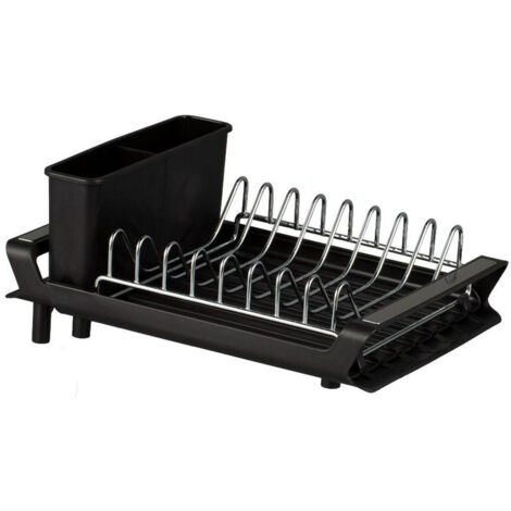 Rack À Vaisselle - En Acier Inoxydable - Rétractable Jusqu'à 47 Cm - Avec Support Pour Ustensiles Détachable - Pour Évier Ou Plan De Travail - 1 Pièce