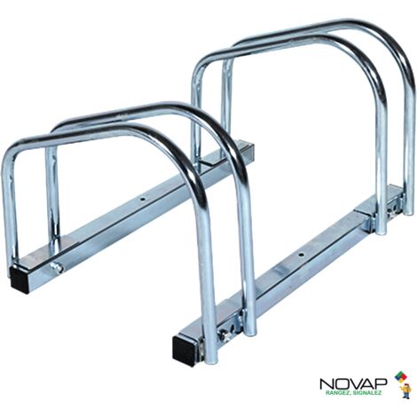 Rack à vélo à fixer au sol - 2 emplacements - Novap