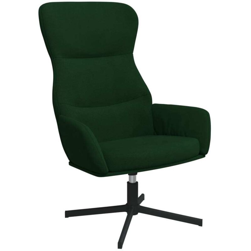 Chaise de relaxation Vert foncé Velours vidaXL