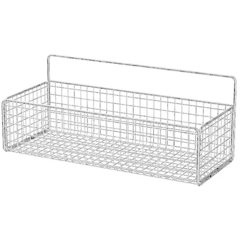Rack de rangement mural de cuisine Panier de rangement mural de rangement de rangement de cuisine table support Blanc