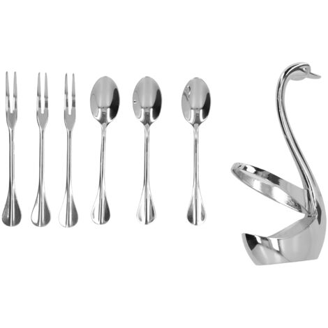 Rack de Rangement pour Couverts en Acier Inoxydable, Organisateur de Cuisine Élégant