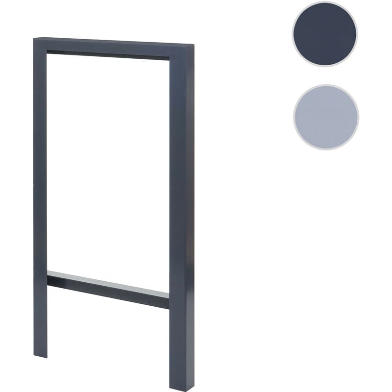 Mendler - Arceau à vélo HWC-J74 Arceau à vélo, revêtement en poudre extérieur 115x60x6cm gris