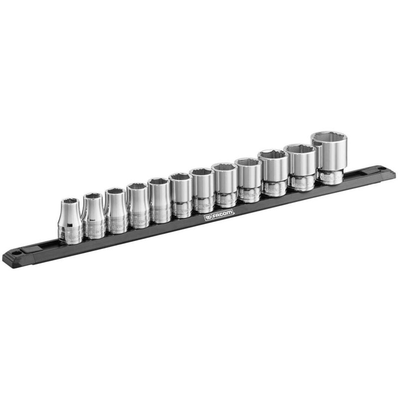Kit de 12 douilles 12 6 pans OGV® Grip sur rack magnétique FACOM - vue 2